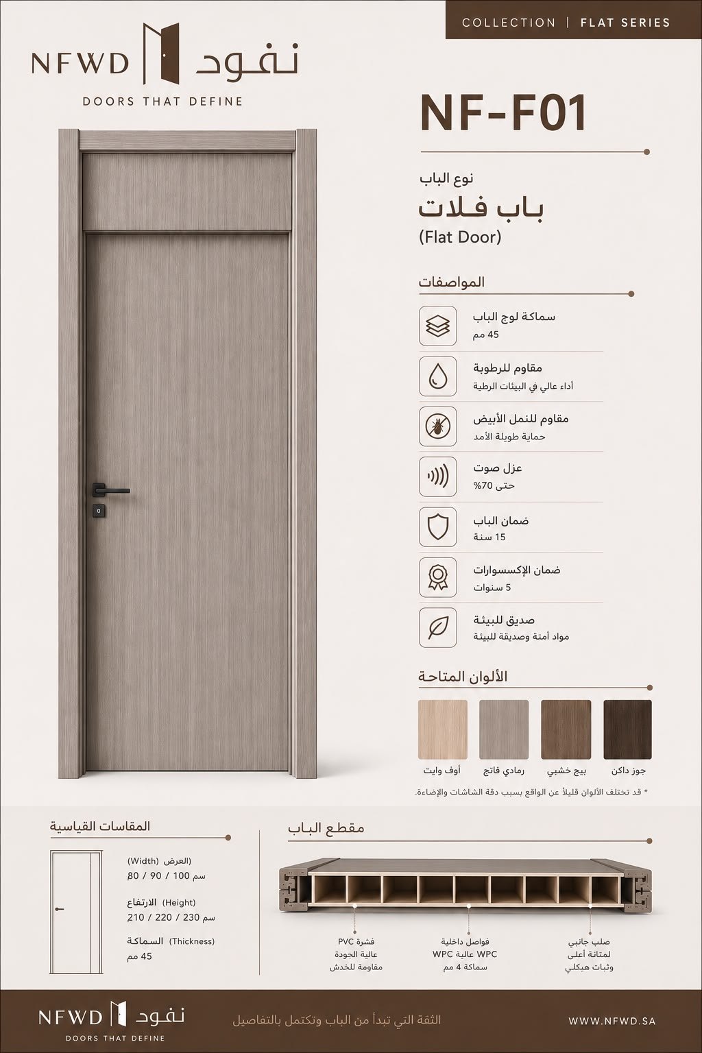 NF-F01 · بطاقة المواصفات